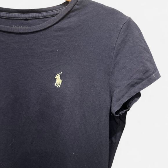 Ralph Lauren Navy Crew Neck Polo Logo Tee Shirt Dress  Classic Heritage Preppy - Picture 4 of 5